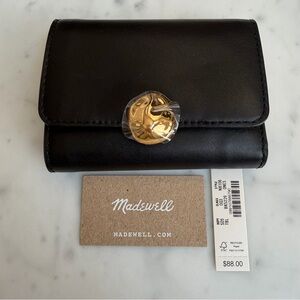Madewell The Sculpted Metal Trifold Wallet